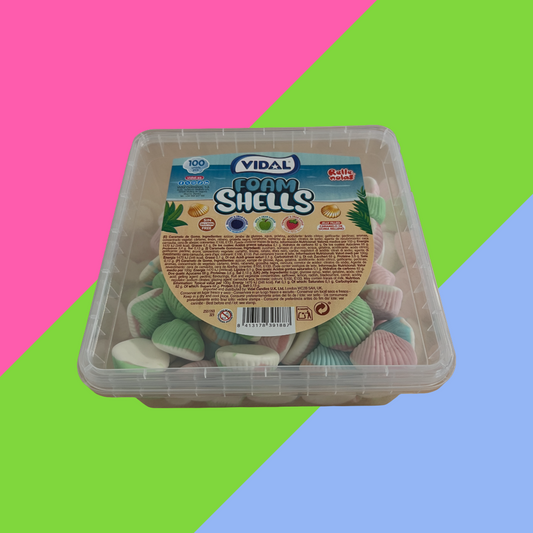 Vidal Jelly Filled Foam Shells Tub 100pcs