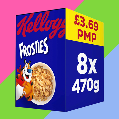 Kellogg's Frosties Breakfast Cereal 8x470g Boxes