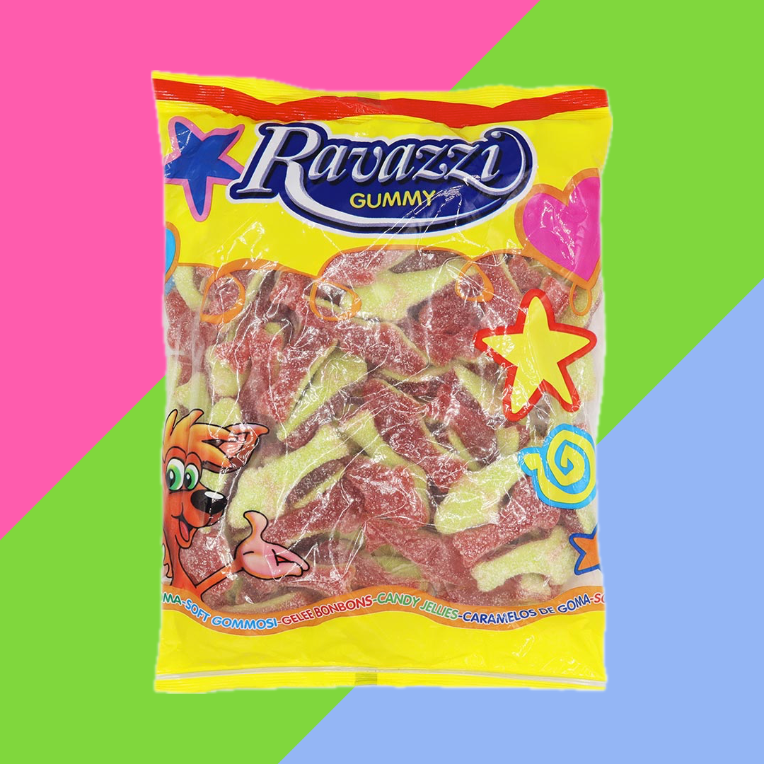 Ravazzi Sour Watermelon Sharks Bag 1kg