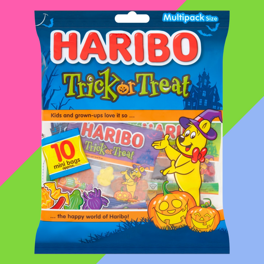 Haribo Trick or Treat Halloween Fruit Flavour Jelly & Foam Sweets Multipack 10x160g
