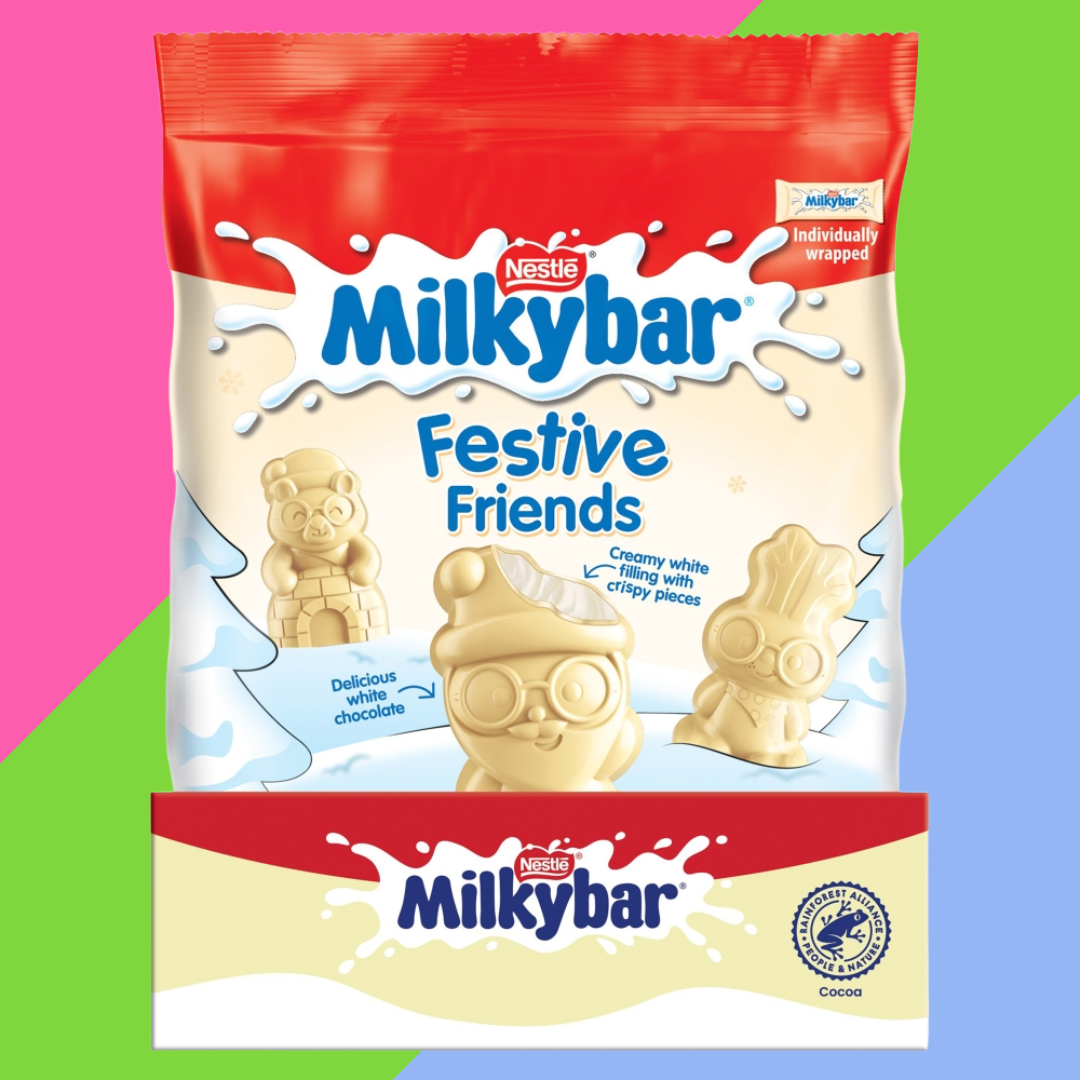 Milkybar Festive Friends White Chocolate Sharing Bag 12x57g