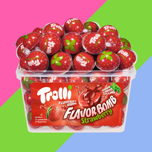 Trolli Strawberry Flavourbomb 3D Candy 60 Count
