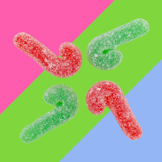 Kingsway Mega Value Vegan Sugared Candy Canes 2.5kg