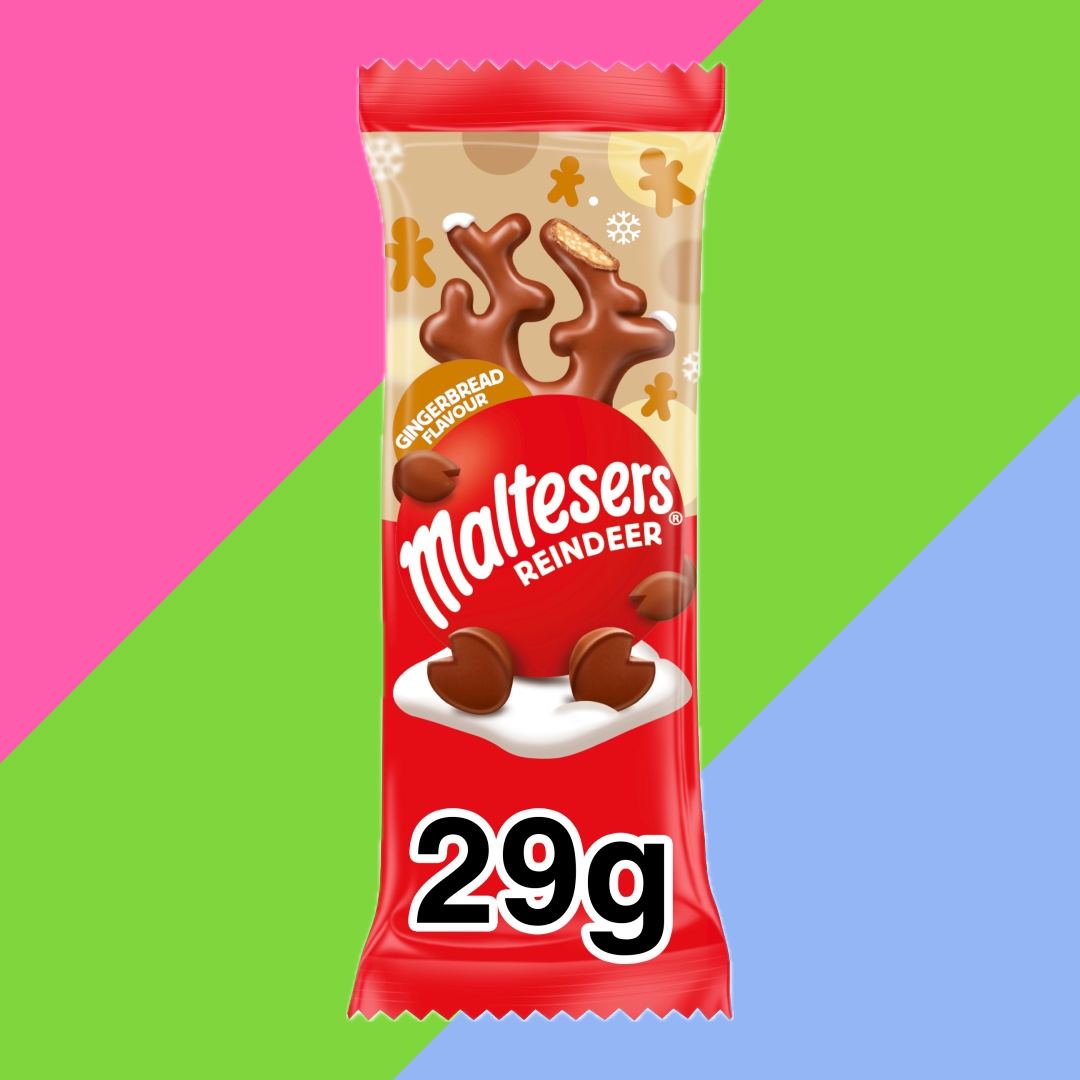 Maltesers Reindeer Gingerbread Chocolate Christmas Treat 32x29g