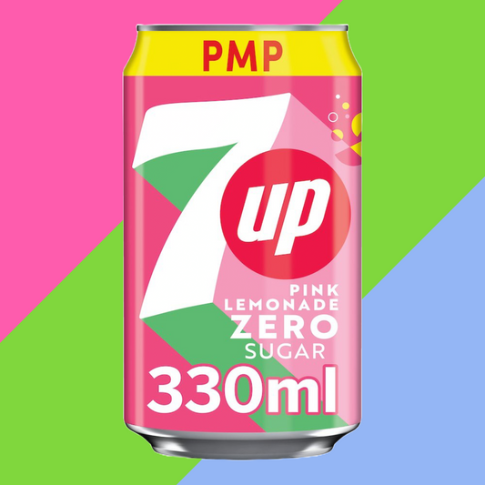 7Up Pink Zero Lemonade PMP Can 24x330ml