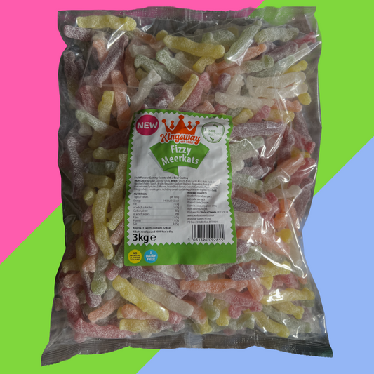 NEW Kingsway Fizzy Meerkats 3kg Bag
