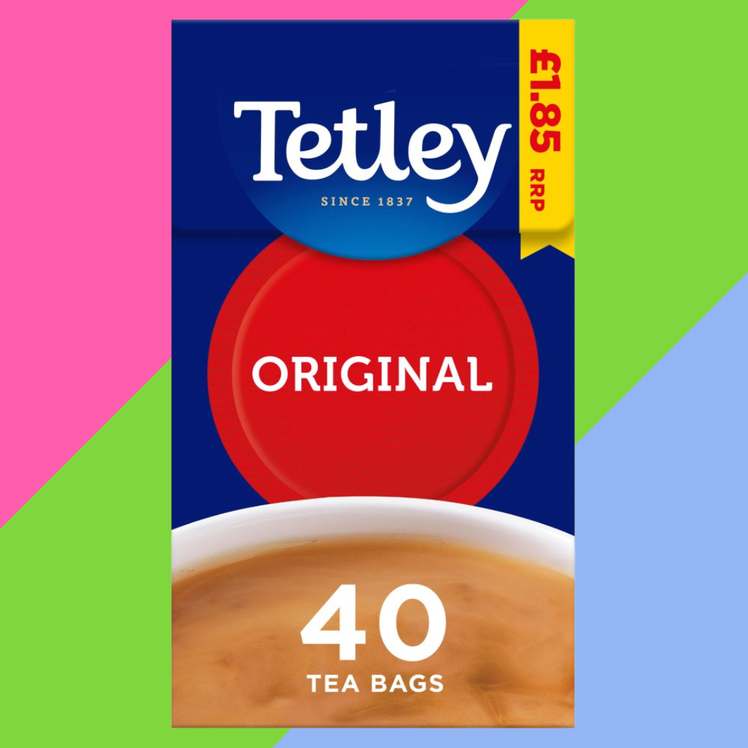 Tetley 40 Original Tea Bags 6x125g