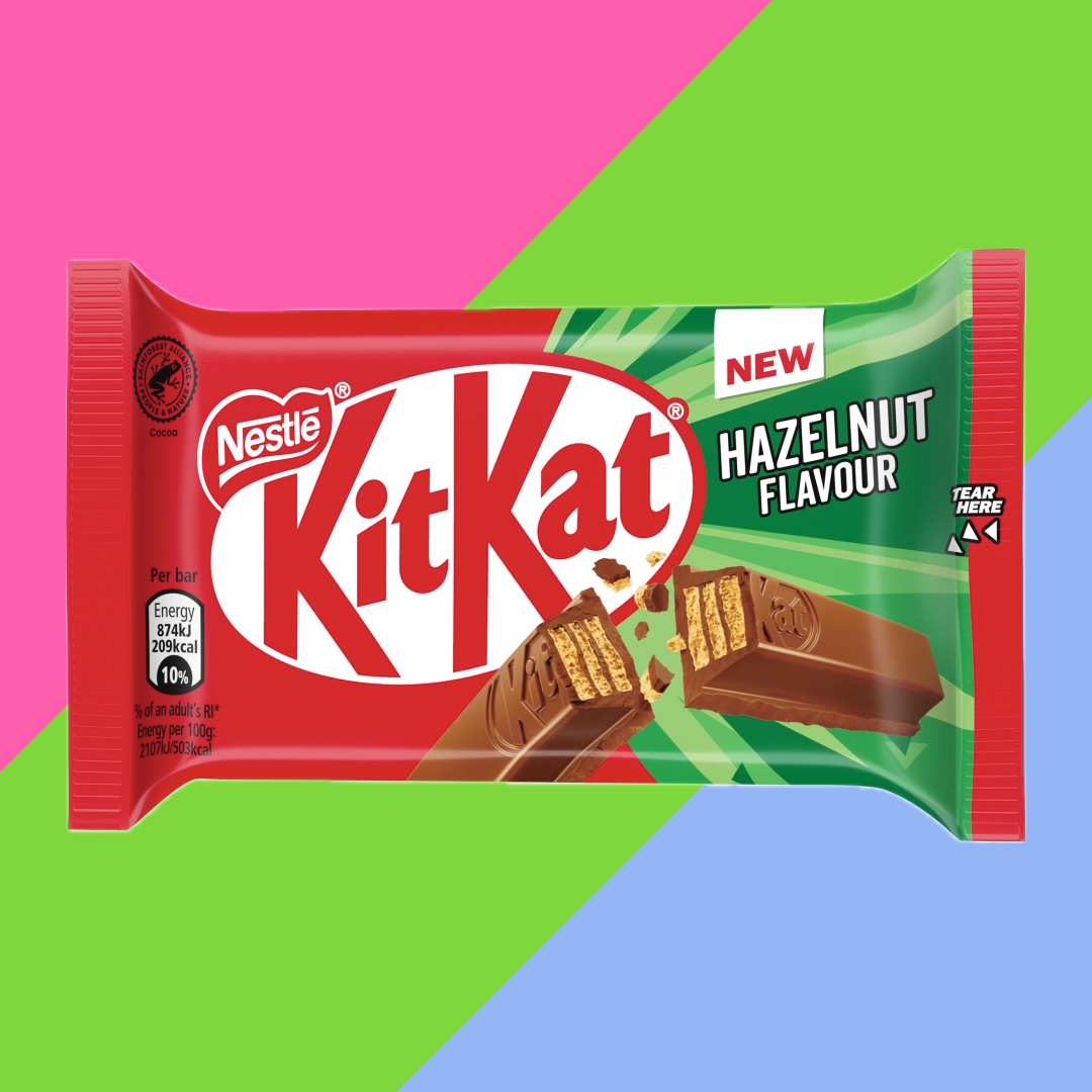 KitKat 4 Finger Hazelnut Chocolate Bar 24x41.5g