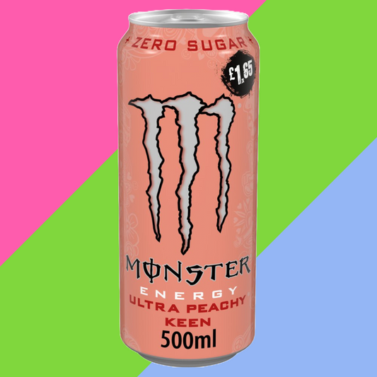 Monster Energy Drink Ultra Peachy Keen Zero Sugar 12x500ml PM £1.65