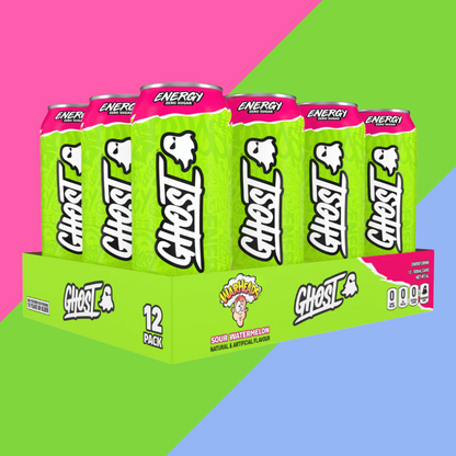 Ghost Energy x Warheads Sour Watermelon Energy Drink 12x500ml