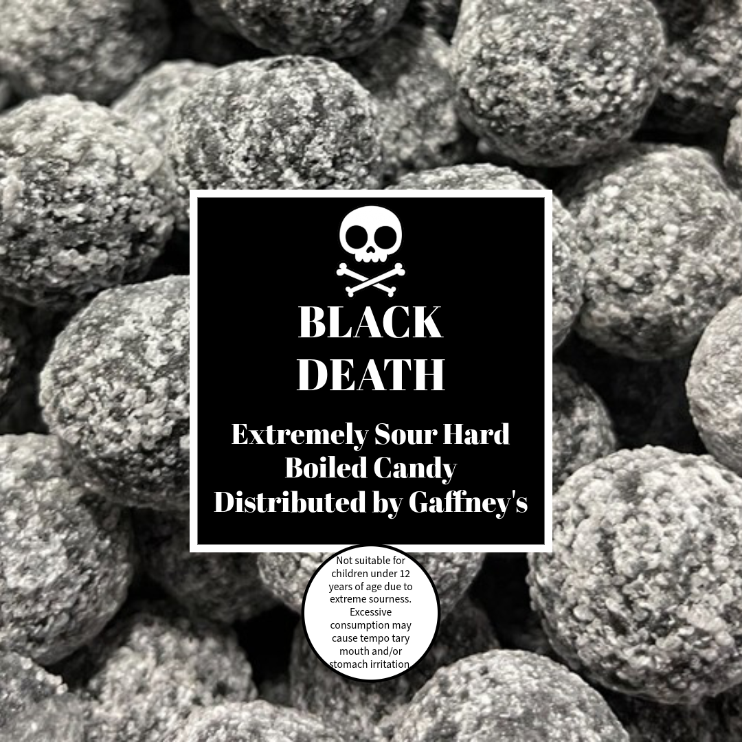 BLACK DEATH EXTREMELY SOUR BALLS 3KG (V)