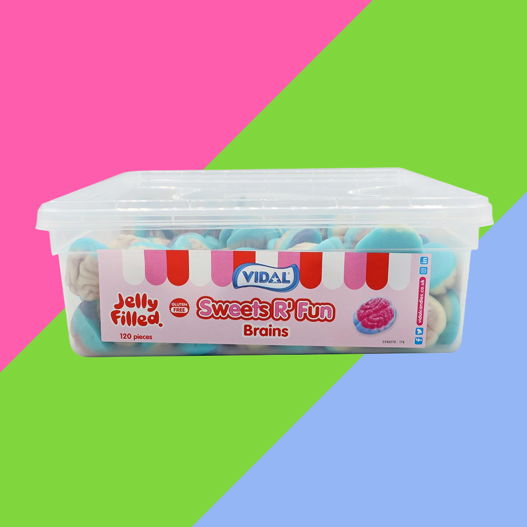 Vidal Jelly Filled Brains 5p Tub