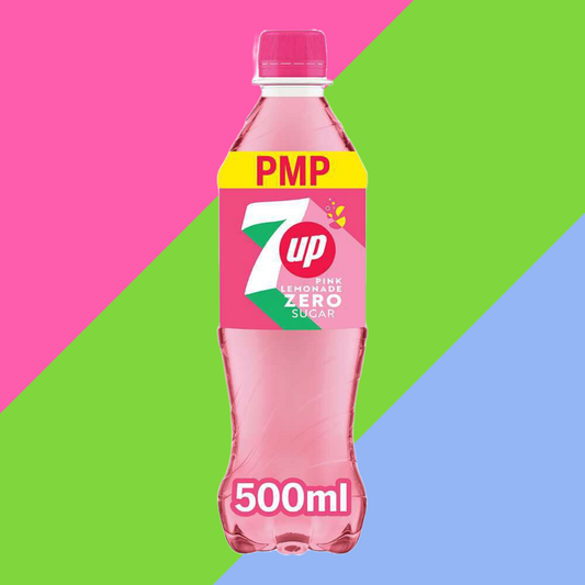 7Up Zero Sugar Pink Lemonade PMP Bottle 12x500ml