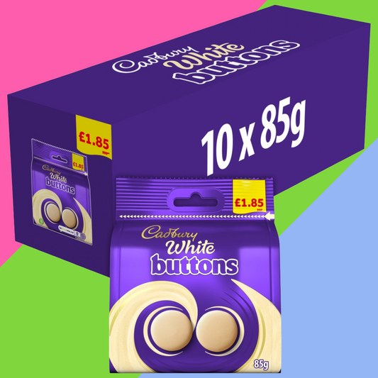 Cadbury White Buttons Chocolate Bag 10x85g £1.85 PMP