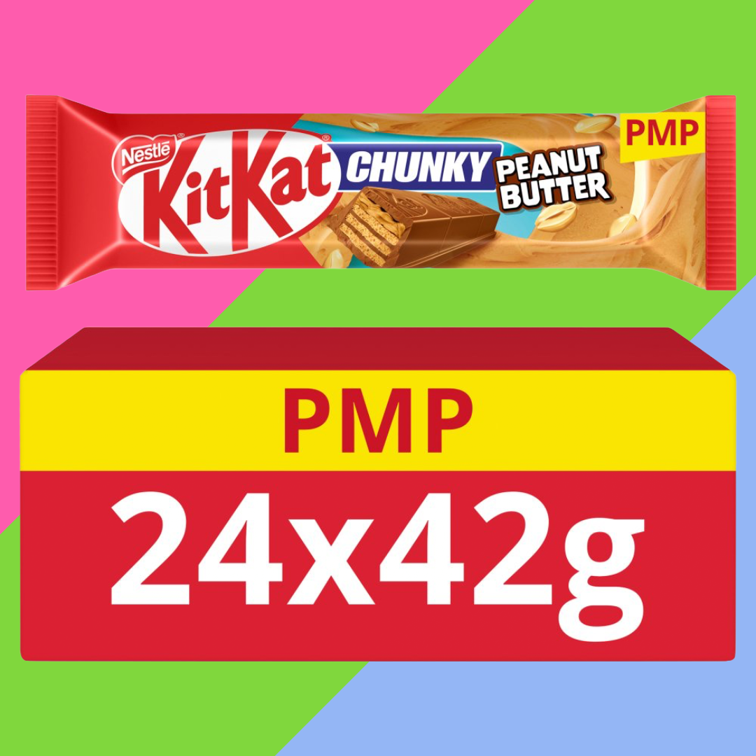 KitKat Chunky Peanut Butter Chocolate Bar 24x42g