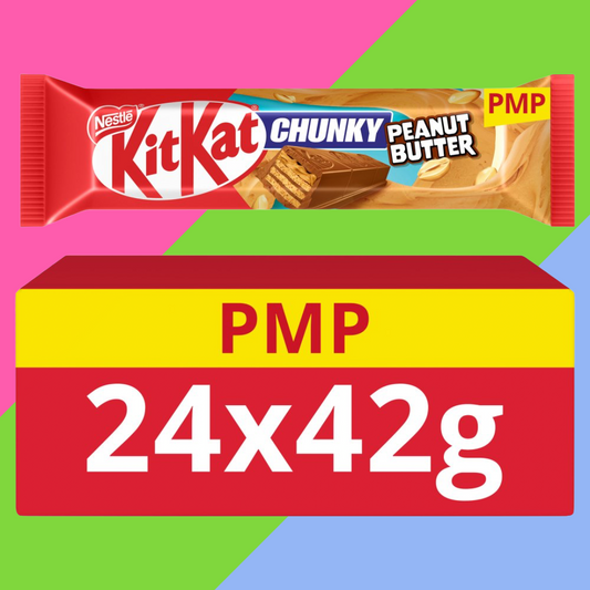 KitKat Chunky Peanut Butter Chocolate Bar 24x42g