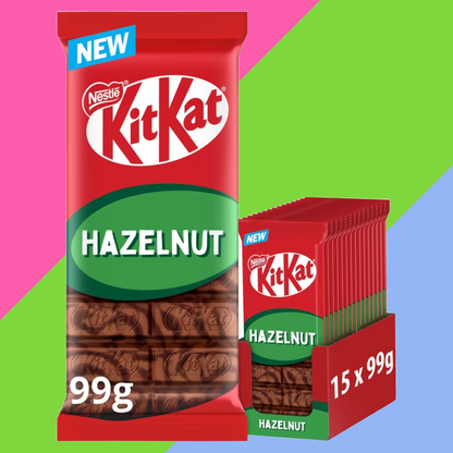 KitKat Hazelnut Chocolate Sharing Bar 15x99g