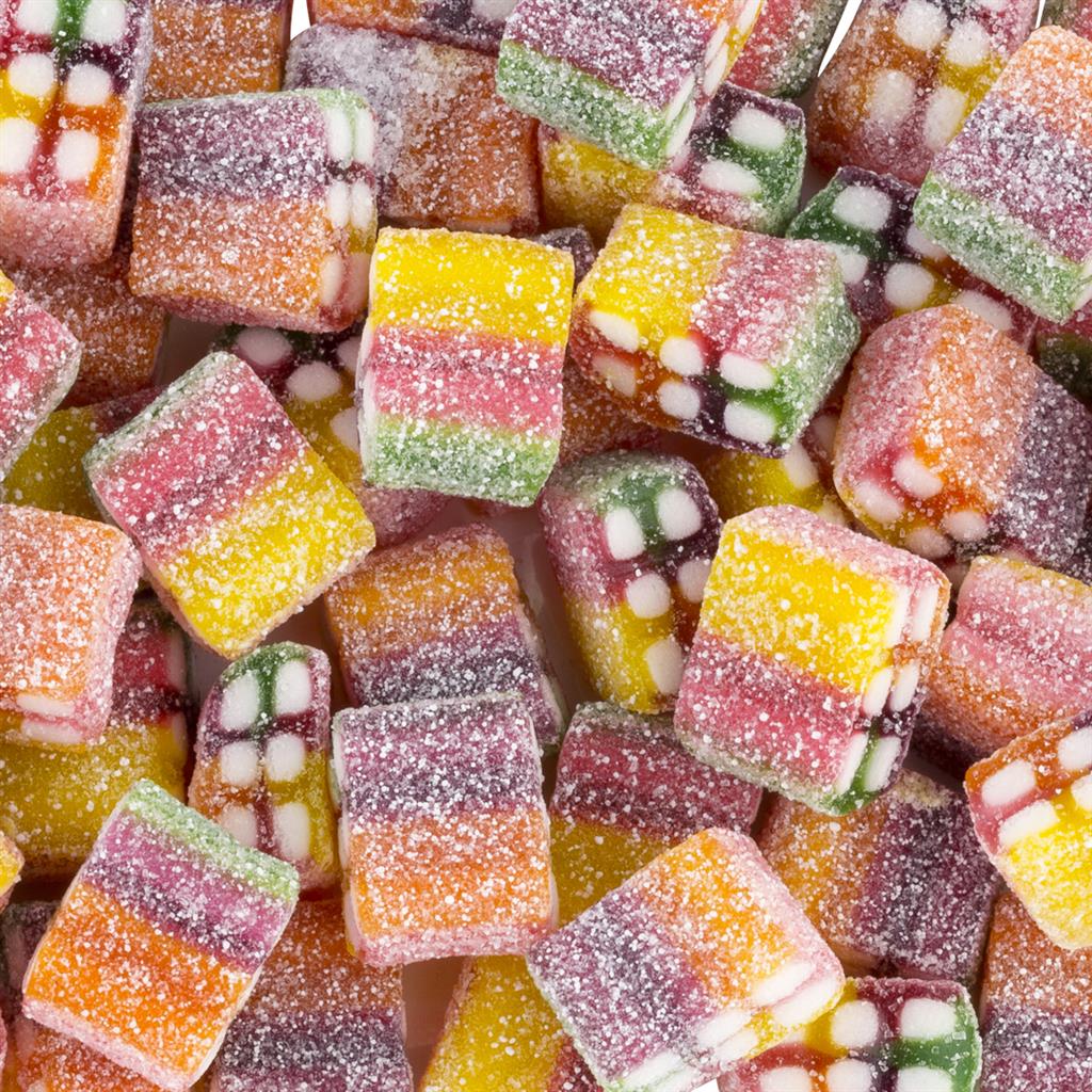 Haribo Rainbow Pixel Fizz 1kg Bag (German)