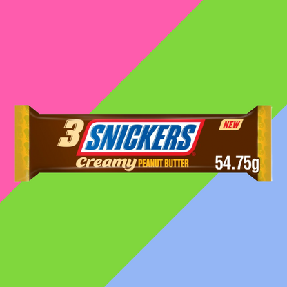 Snickers Creamy Peanut Butter & Milk Chocolate Snack Bar Trio 32x54.75g