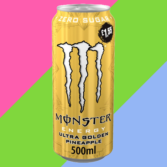 Monster Energy Drink Ultra Golden Pineapple Zero Sugar 12 x 500ml PMP £1.55