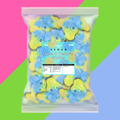 Candycrave Vegan Blue and Yellow Skulls 2kg