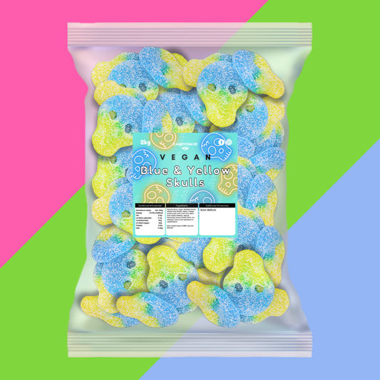 Candycrave Vegan Blue and Yellow Skulls 2kg