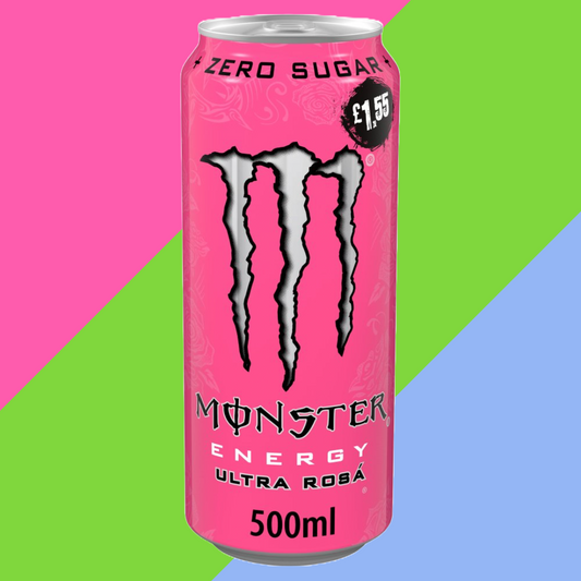 Monster Energy Drink Ultra Rosa Zero Sugar 12 x 500ml PM £1.55