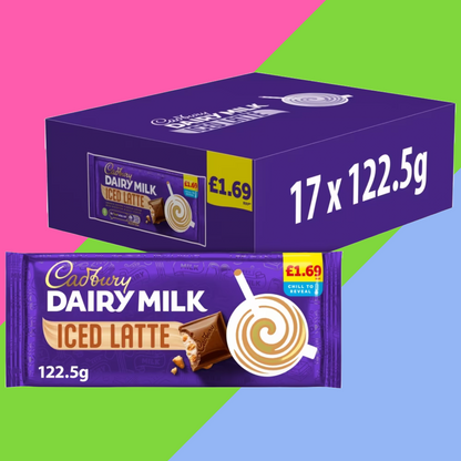 Cadbury Dairy Milk Iced Latte Chocolate Bar 17x122.5g £1.69 PMP