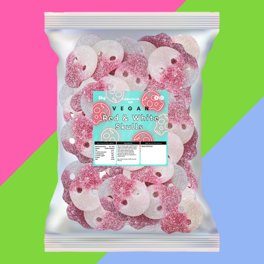 Candycrave Vegan Red and White Skulls 2kg