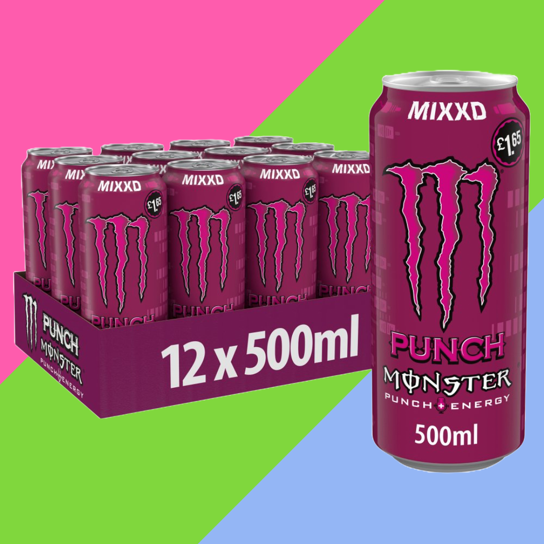Monster Energy Drink Mixxd Punch 12 x 500ml PM £1.65