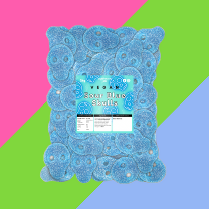 Candycrave Vegan Fizzy Blue Skulls 2kg