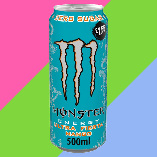 Monster Energy Drink Ultra Fiesta Mango Zero Sugar 12 x 500ml PMP £1.55