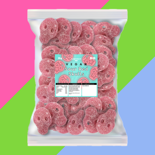 Candycrave Vegan Fizzy Red Skulls 2kg