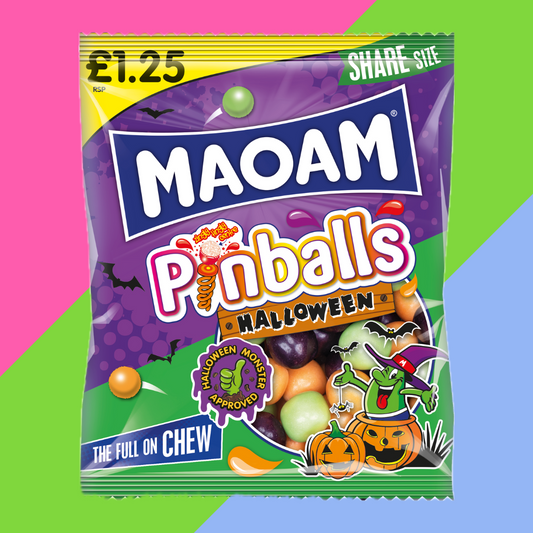 Maoam Pinballs Halloween Bag 14x140g £1.25 PMP