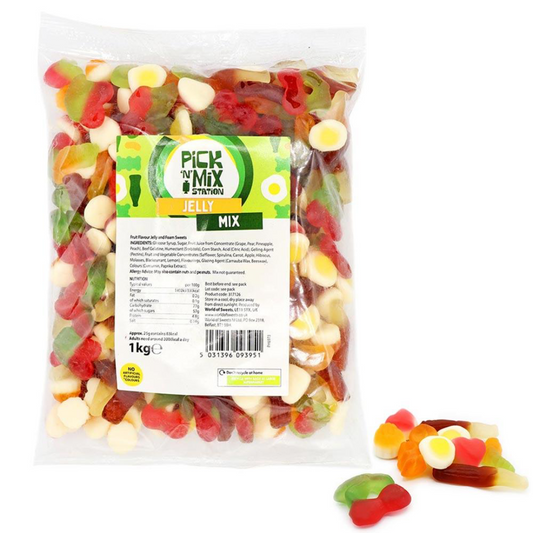 Pick n Mix Station Jelly Mix 1kg Bag (KINGSWAY)