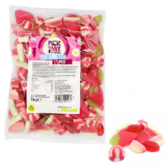 Pick n Mix Station Red Mix 1kg Bag (KINGSWAY)