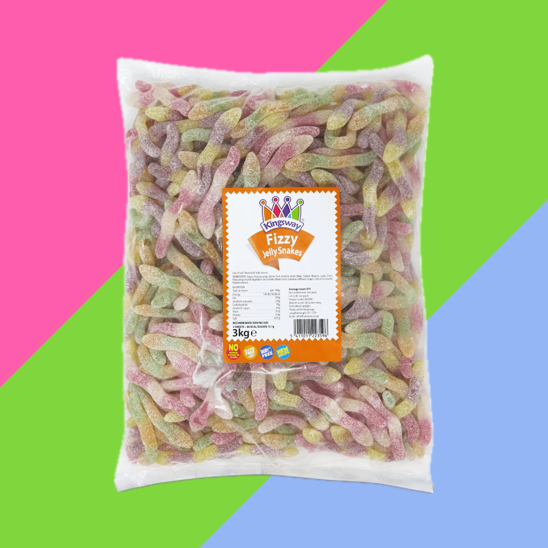 Kingsway Fizzy Jelly Snakes 3kg