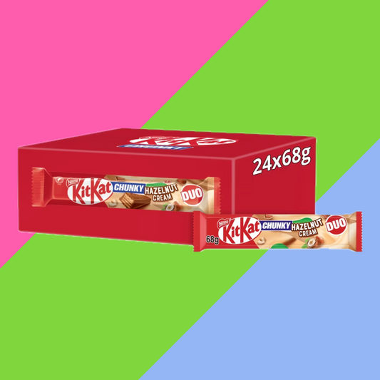 KitKat Chunky Duo Hazelnut Cream Chocolate Bar 24x68g