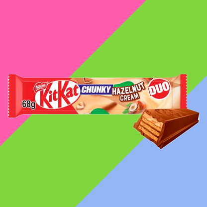 KitKat Chunky Duo Hazelnut Cream Chocolate Bar 24x68g