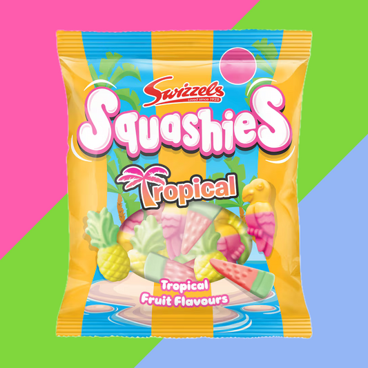 NEW Swizzels Squashies Tropical Bag 12x100g
