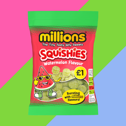 Millions Squishies Watermelon Bag 12x100g £1 PMP