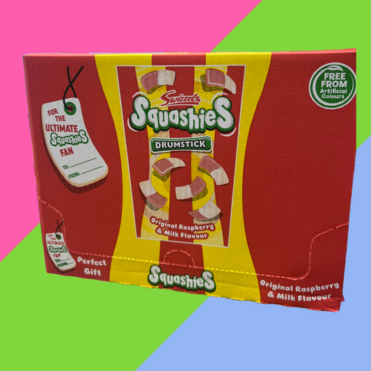 Swizzels Squashies Original Raspberry & Milk Flavour Case of 6x280g Gift Cartons
