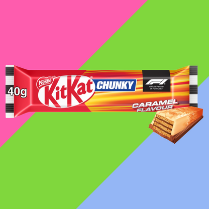 KitKat F1 Chunky Caramel Flavour Milk Chocolate Bar 24x42g