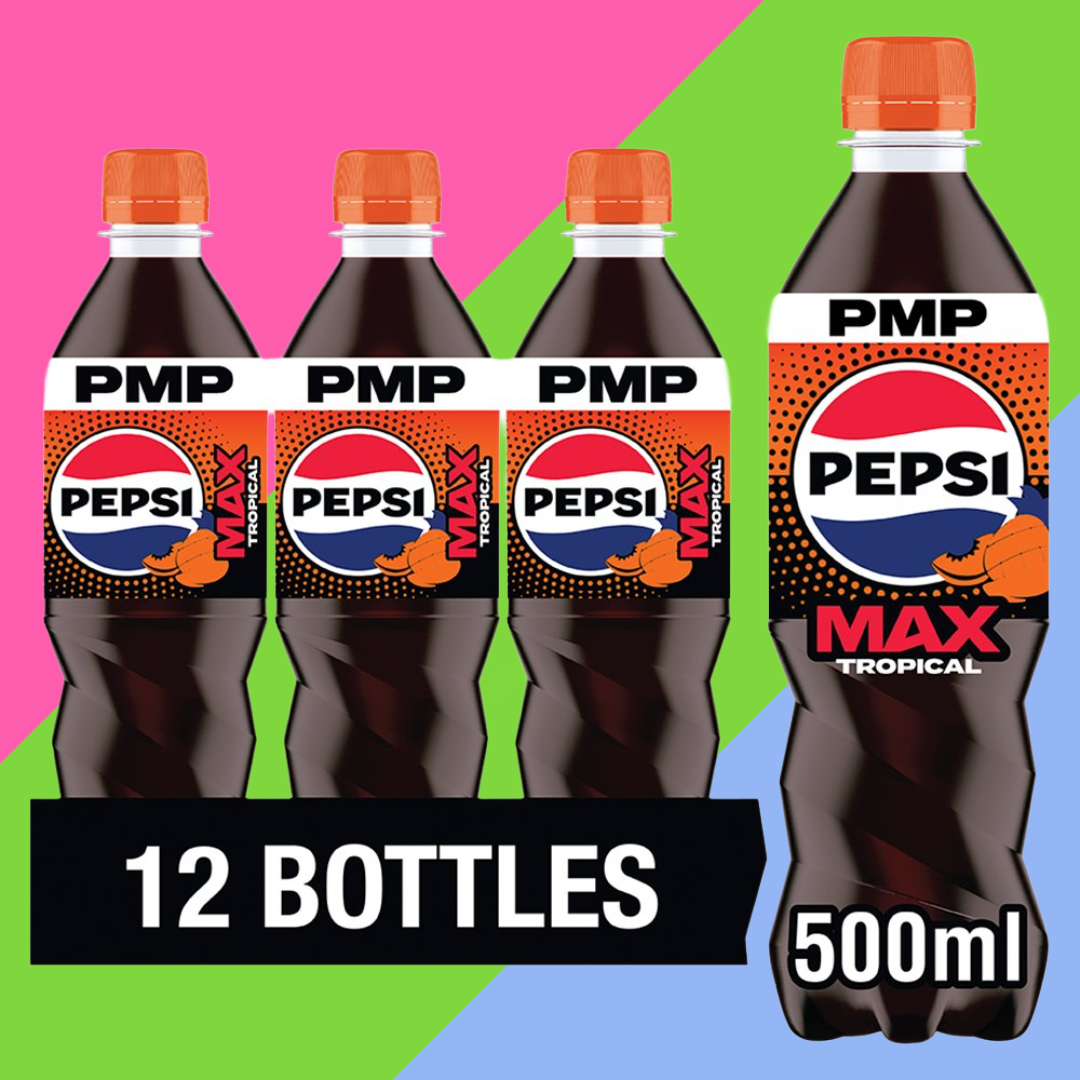 Pepsi Max Tropical Bottle PMP 12x500ml