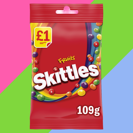 Skittles Vegan Fruits Treat Bag 14x109g £1 PMP