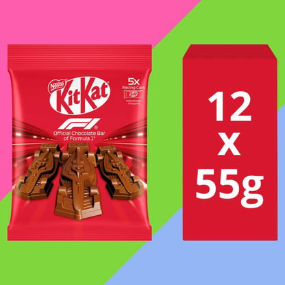 KitKat F1 Chocolate Car Figure 5 Pack Multipack 12x55g