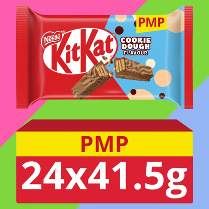 KitKat 4 Finger Cookie Dough Flavour Chocolate Bar 24x41.5g 89p PMP