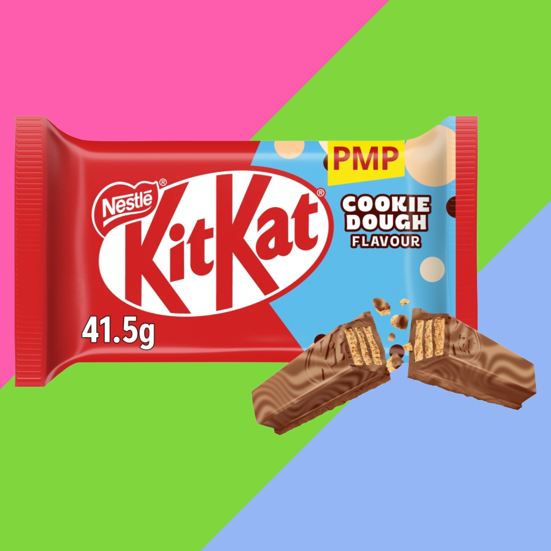 KitKat 4 Finger Cookie Dough Flavour Chocolate Bar 24x41.5g 89p PMP