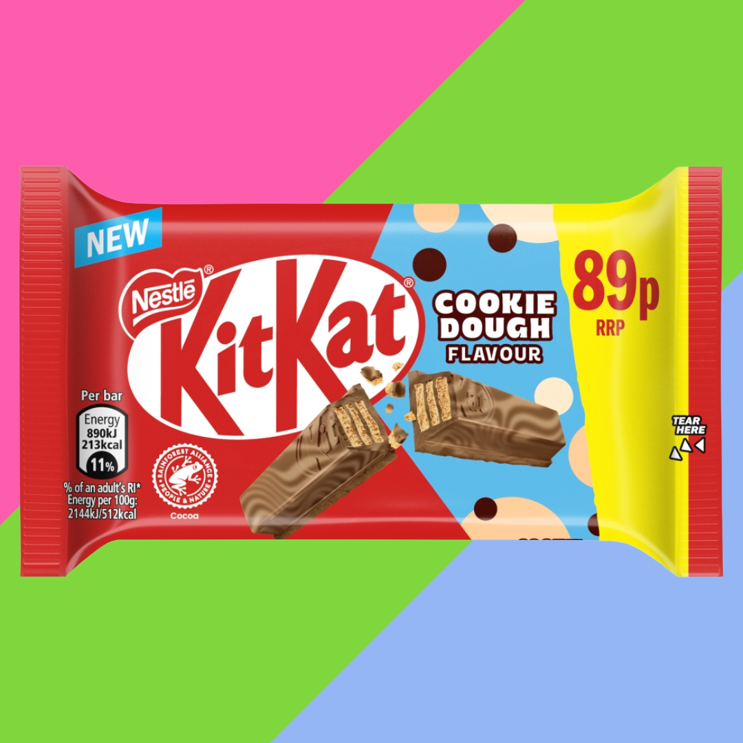 KitKat 4 Finger Cookie Dough Flavour Chocolate Bar 24x41.5g 89p PMP