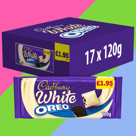 Cadbury Oreo White Chocolate Bar 17x120g £1.95 PMP